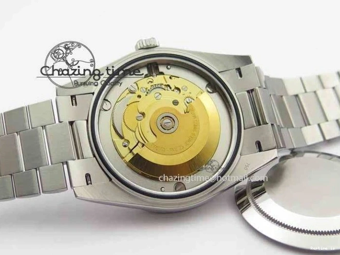 0109 Day Date 40mm SS BP Maker Best Edition Diamond Bezel Black Dial On SS Bracelet ETA Unique 3693